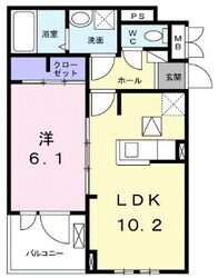 グレイスＢの物件間取画像